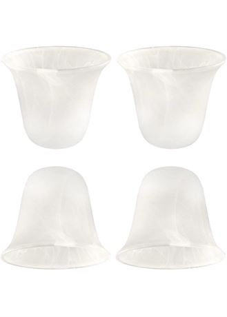 Bell Shaped Alabaster Glass Lamp Shade