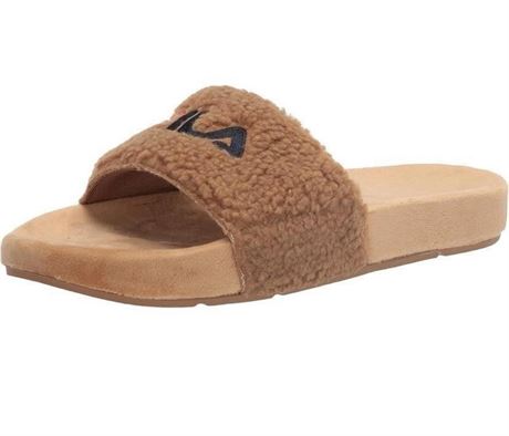 (Size 8)Fila Women's Fuzzy Slide Sandal