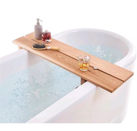 bingaai Cedar Wood Bathtub Tray 39