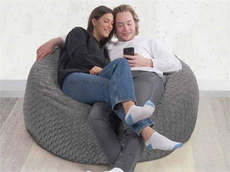Lounge and co jumbo lounger dark grey