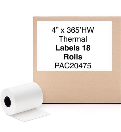 4"x365HW Thermal 18 rolls