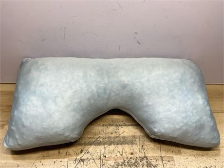 (King) Deep Center Pillow light blue