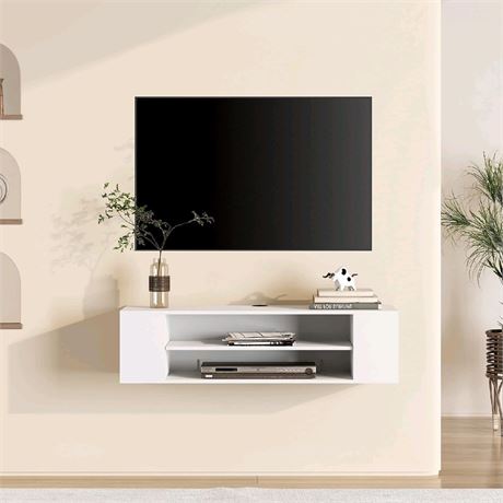 Floating TV Stand Shelf Entertainment