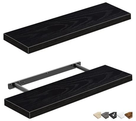 QEEIG Bathroom Shelves Wall Shelf 24 x 9