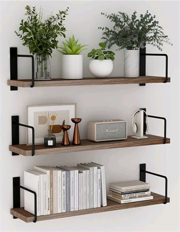 Floating Shelves - 24 Inch Wall Mounted