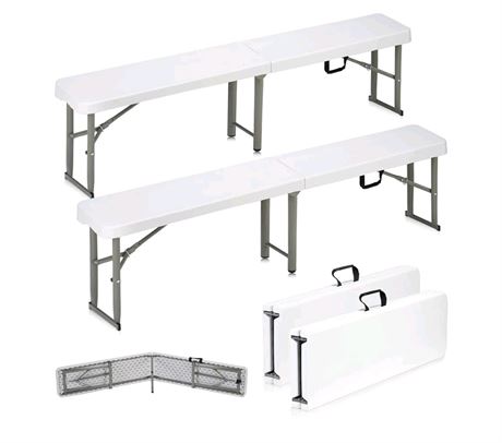 6ft Plastic Folding Bench