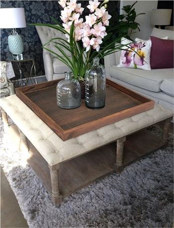 Extra Large Square Ottoman Table Tray