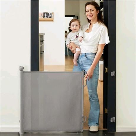 Momcozy Auto Lock Retractable Baby Gate