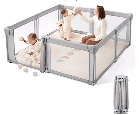 Sweeby Baby Playpen, 59x59 Inch Gate