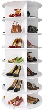 7 Tier Rotating Shoe Rack Tower