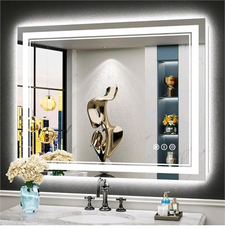 40x32 LED Bathroom Mirror with Lights