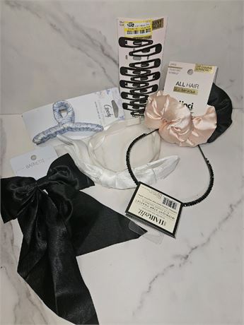 Bundle Of Hair Products, Headbands, Scrunchies,