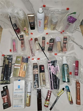 30PCS Cosmetics Bundle Bag, Mascara,
