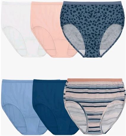 3XL Fruit of the Loom Women's 6pk Classic Briefs -
