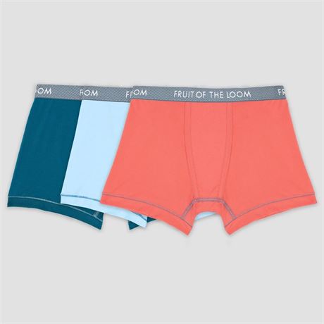 XL Fruit of the Loom Boys' 3pk Boxer Briefs -