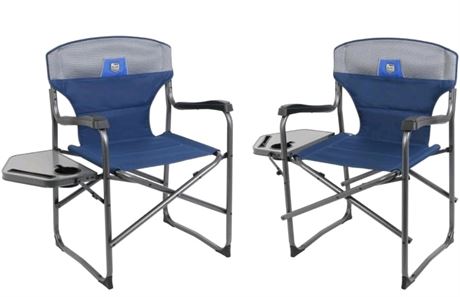 Portable Folding Director's Chair 2-Pack
