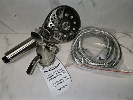 Shower Head With Handle Nickle Silver