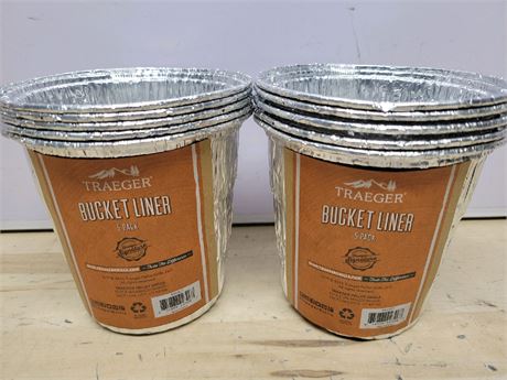 Set of 2 Traeger Grills BAC407 Grease Bucket