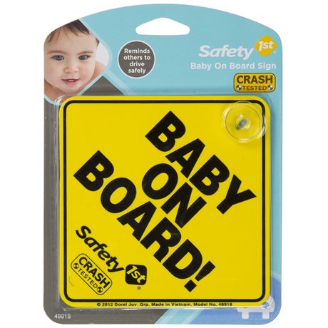 Safety 1st  Juvenile Baby on Board Sign  48918