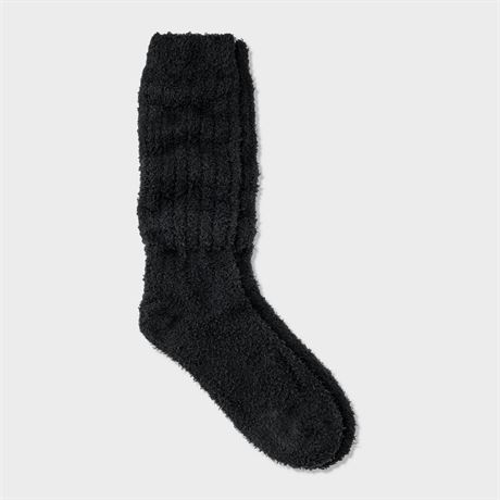 Women's Cozy Slouch Crew Socks - Audenâ„¢ Black 4