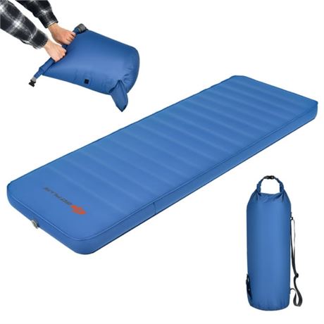 Goplus Folding Sleeping Pad, Self Inflating