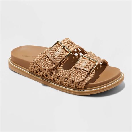 Women's Kylie Woven Two Band Footbed Sandals - Uni