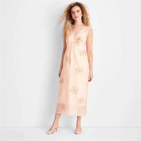 Women's Slip MIDI Dress - Future Collective Light