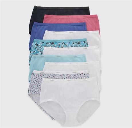 Hanes Women's 10pk Breathable Cotton Briefs