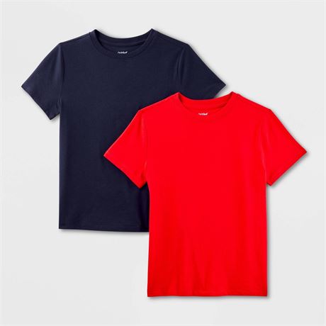 Boys' 2pk Short Sleeve Basic T-Shirt - Cat & Jack