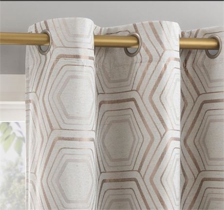 40"x63" Sun Zero Brevick Geometric Faux