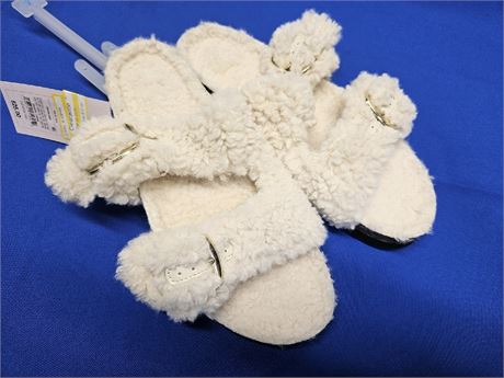 Women's Jane Two Band Buckle Slide Slippers - Aud