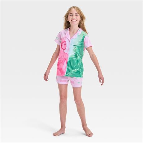 the set also includes pull-on pajama shorts feat