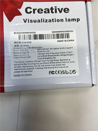 3D Creative Visualization Lamp