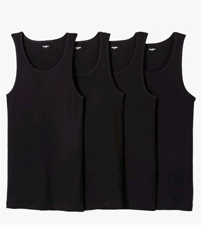 (XXL) Men's 4pk Ribbed Tank Top