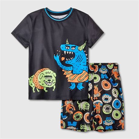 Boys' 2pc 'Donut Monsters' Short Sleeve Crew Paja