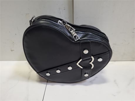 Heart-shaped Black Bag