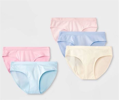 Girls' 5pk Bikini Underwear - art class™ Pink S