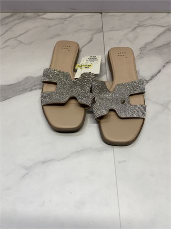 Silver Rhinestone Sandals