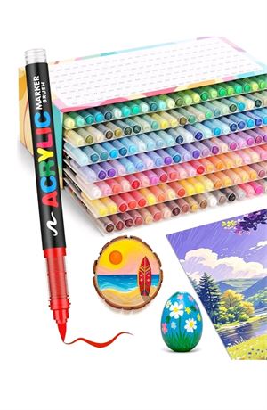 Guangna 168 Acrylic Paint Markers,