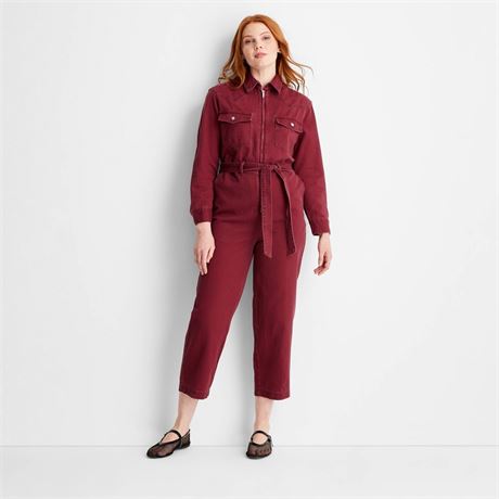 Women's Long Sleeve Zipper Jumpsuit - Future Coll