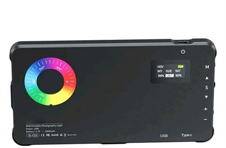 RGB portable selfie light