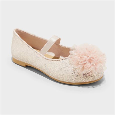 Toddler Rue Tulle Glitter Ballet Flats - Cat & Ja