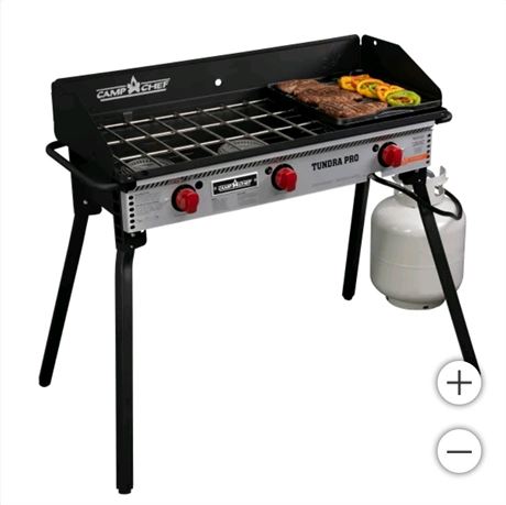Camp Chef Tundra 3 Burner Stove with Griddle