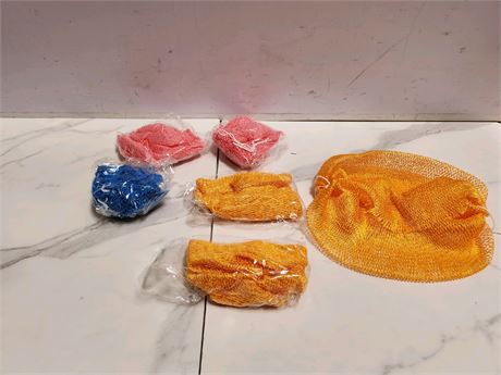 Bundle of exfoliating net brush 6 pcs