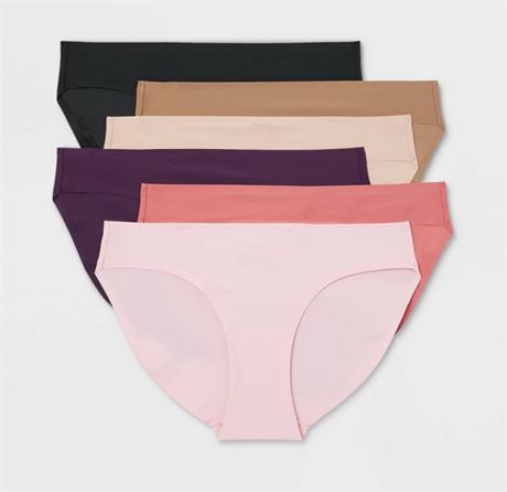 Women's 6pk Bonded Microfiber Bikini