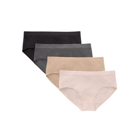 Hanes Girls’ Tween Underwear Seamless Hipster Pac