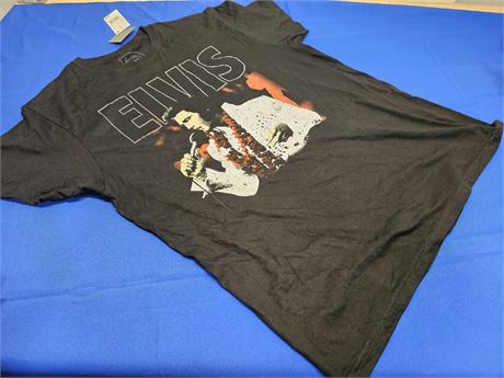 (XL) Vintage Elvis Presley Shirt  Black