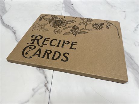 Floral Recipe Cards