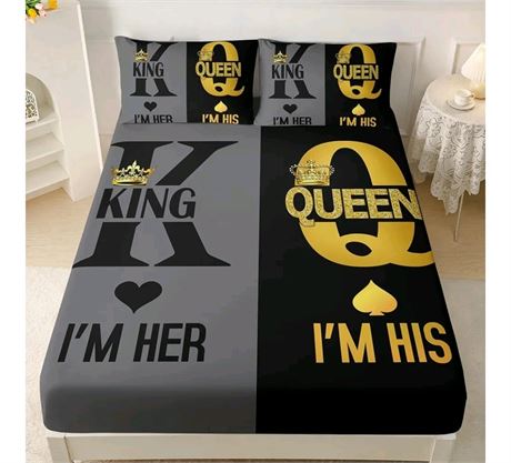 His and Her Fitted Sheet