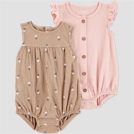 Carter's Just One You®️ Baby Girls' Floral 2pk Ro